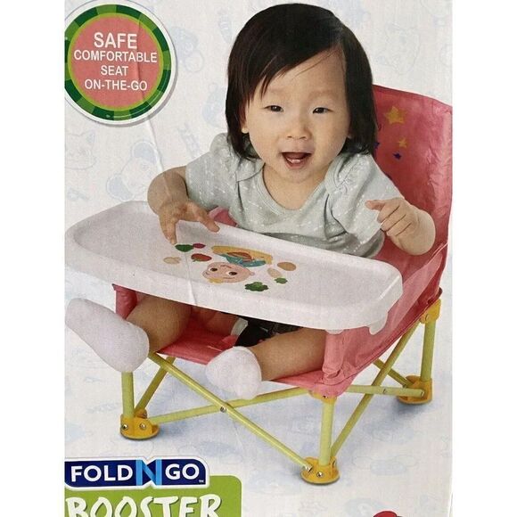 Cocomelon Fold N Go Booster Seat with Tray Feeding Chair for Babies BPA Free NEW - Picture 2 of 14